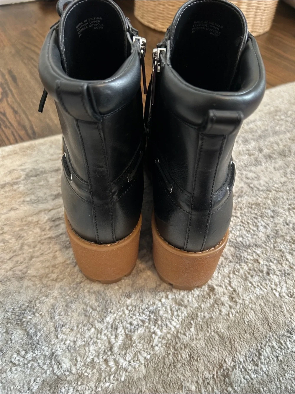 michael kors kenny platform combat boots